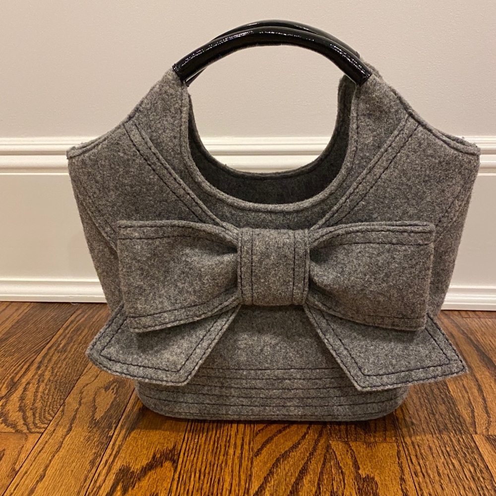 Kate Spade wool flannel mini tote bag.